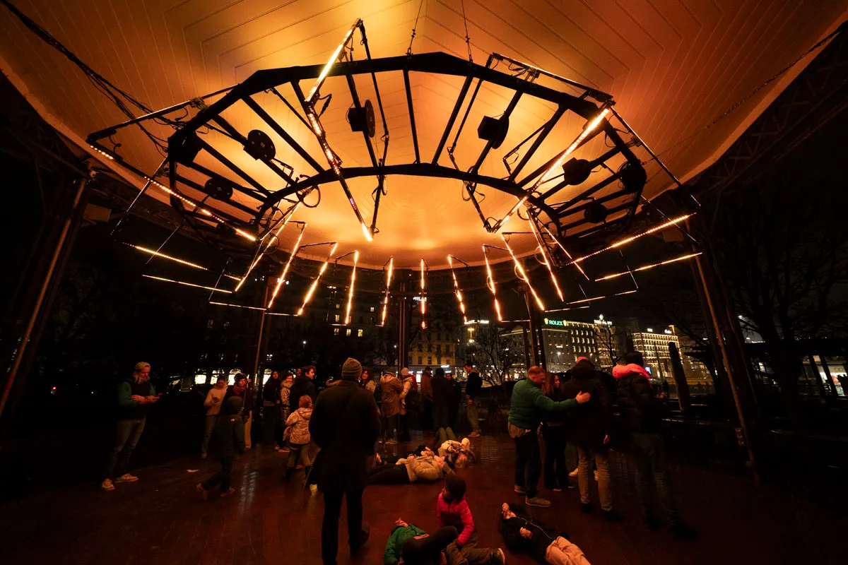 Eclosion: O.V.N.I, by Structurals, for Geneva Lux Festival, 2025 (installation view 21)