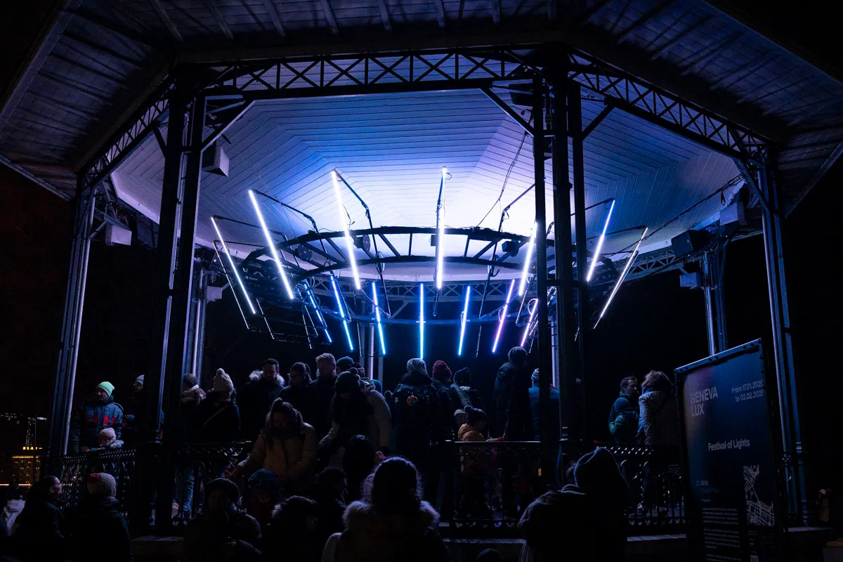 Eclosion: O.V.N.I, by Structurals, for Geneva Lux Festival, 2025 (installation view 16)